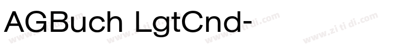 AGBuch LgtCnd字体转换